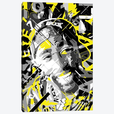 Tupac Canvas Print #MIE368} by Cristian Mielu Canvas Print