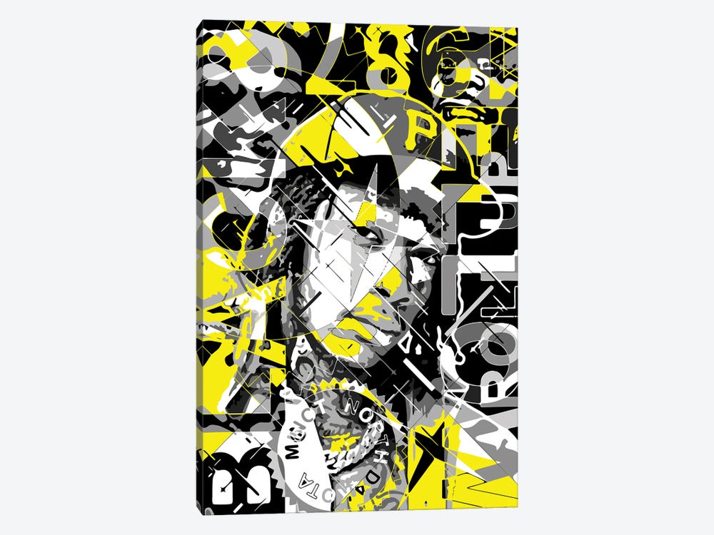 Wiz Khalifa by Cristian Mielu 1-piece Canvas Art