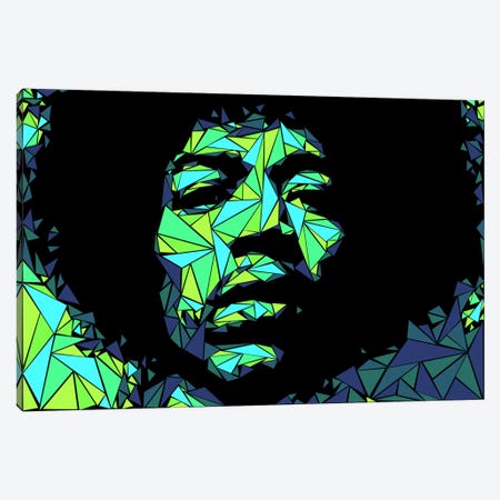 Jimi Hendrix II Canvas Print #MIE39} by Cristian Mielu Canvas Artwork