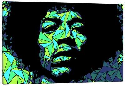 Jimi Hendrix II Canvas Art Print - Cristian Mielu