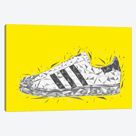 Low Poly Superstar Canvas Print #MIE400} by Cristian Mielu Canvas Artwork