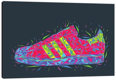 Low Poly Superstar Colored Canvas Art Print - Cristian Mielu