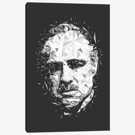 Low Poly Godfather Canvas Print #MIE408} by Cristian Mielu Canvas Artwork