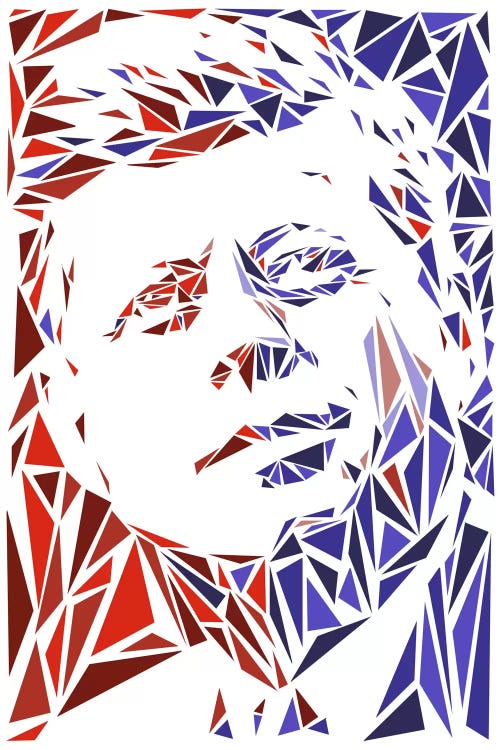 John F. Kennedy by Cristian Mielu wall art