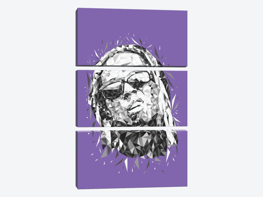 Low Poly Lil Wayne by Cristian Mielu 3-piece Canvas Art Print