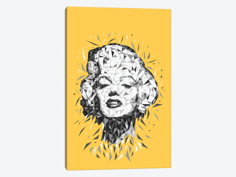 Low Poly Marilyn by Cristian Mielu 1-piece Canvas Print