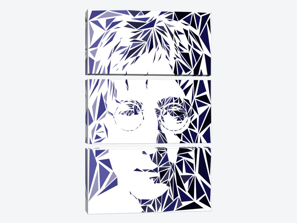 John Lennon by Cristian Mielu 3-piece Art Print