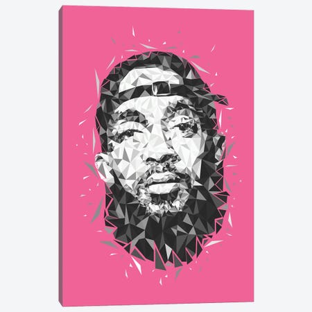 Low Poly Nipsey Canvas Print #MIE420} by Cristian Mielu Canvas Wall Art