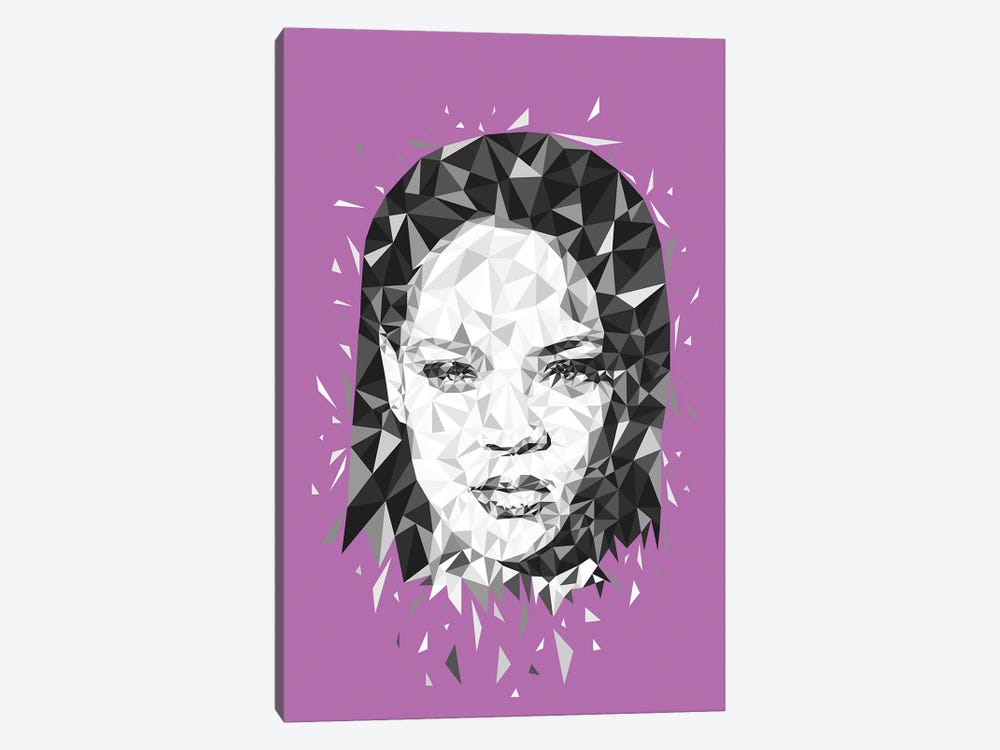 Low Poly Rihanna by Cristian Mielu 1-piece Canvas Print