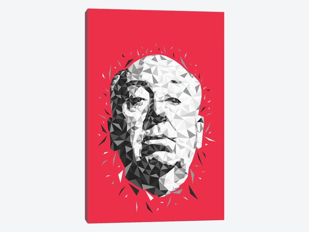Low Poly Hitchcock by Cristian Mielu 1-piece Canvas Art Print