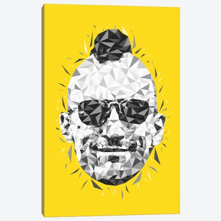 Low Poly Taxi Driver Canvas Print #MIE435} by Cristian Mielu Canvas Artwork