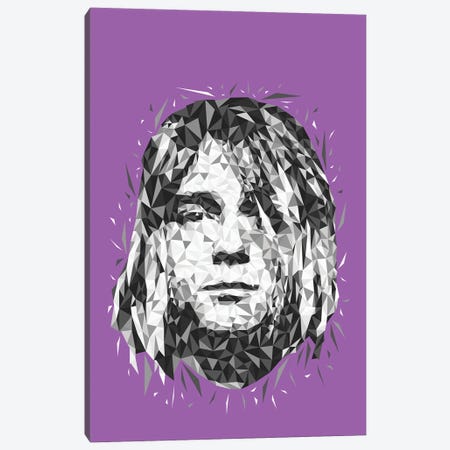 Low Poly Cobain Canvas Print #MIE436} by Cristian Mielu Canvas Art