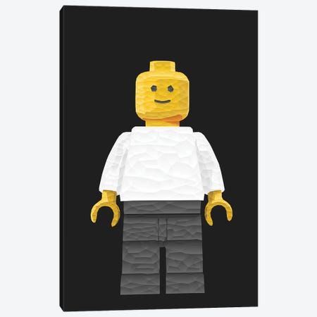 Low Poly Lego Man Canvas Print #MIE450} by Cristian Mielu Art Print