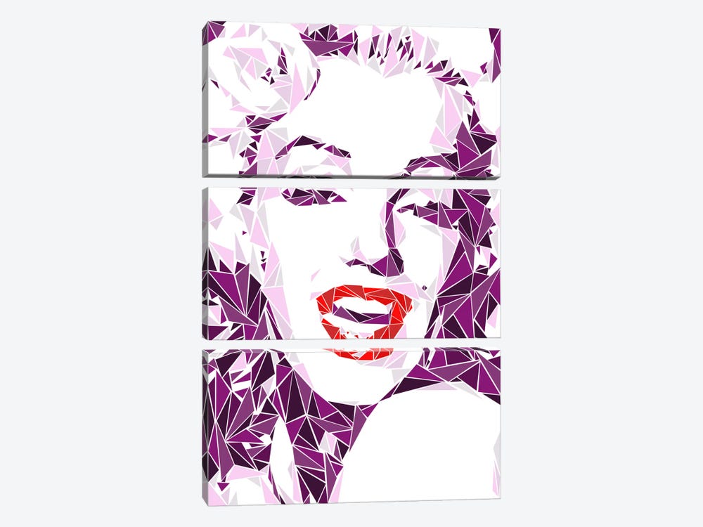 Marilyn Monroe I by Cristian Mielu 3-piece Canvas Print