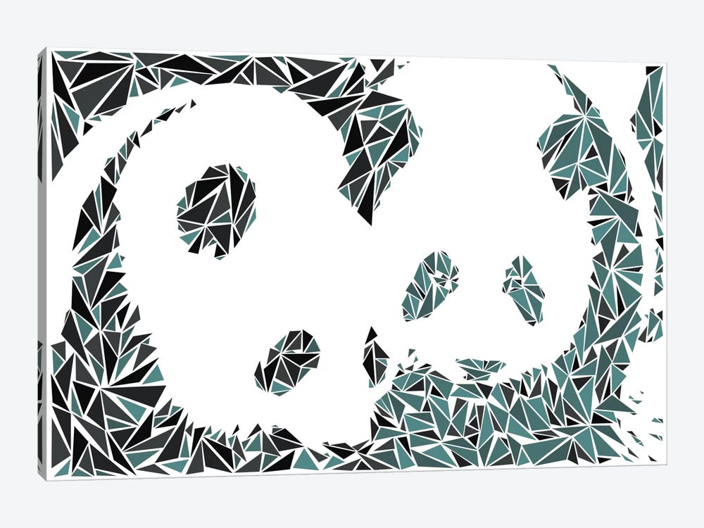 Panda Couple 1-piece Canvas Art