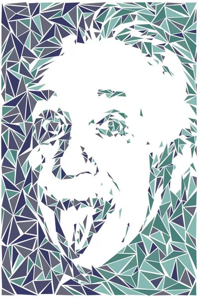Albert Einstein by Cristian Mielu framed wall art