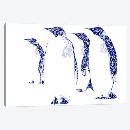 Penguins Canvas Print #MIE60} by Cristian Mielu Canvas Art Print