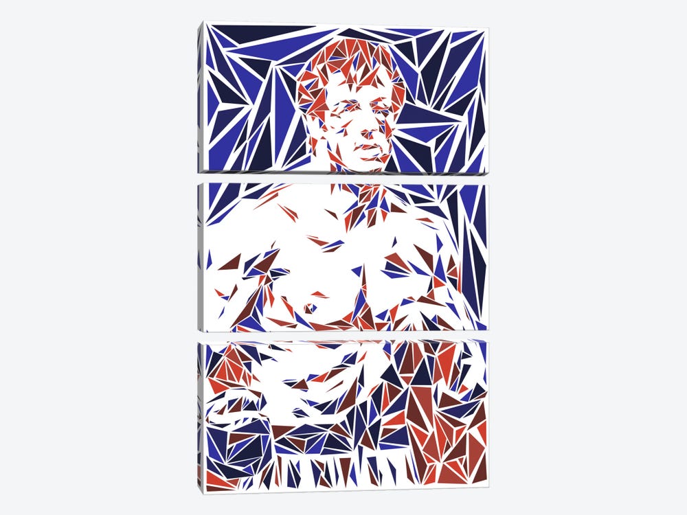 Rocky Balboa by Cristian Mielu 3-piece Canvas Art Print
