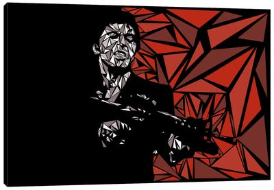 Scarface Canvas Art Print - Crime & Gangster Movie Art