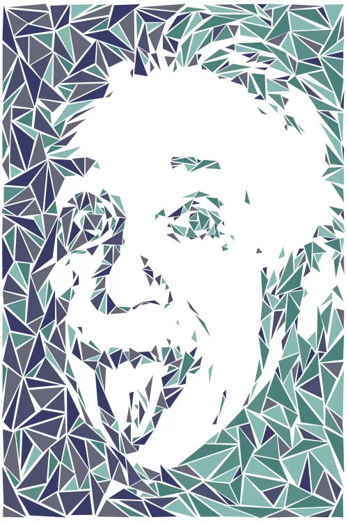 Albert Einstein by Cristian Mielu wall art