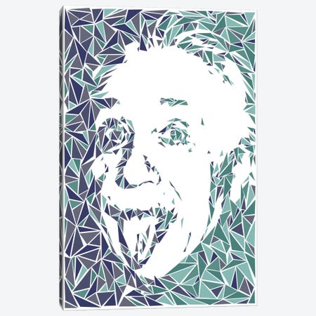 Albert Einstein Canvas Print #MIE6} by Cristian Mielu Art Print