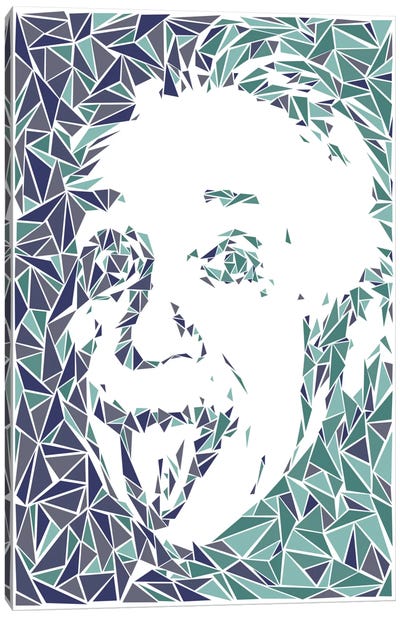 Albert Einstein Canvas Art Print - Cristian Mielu