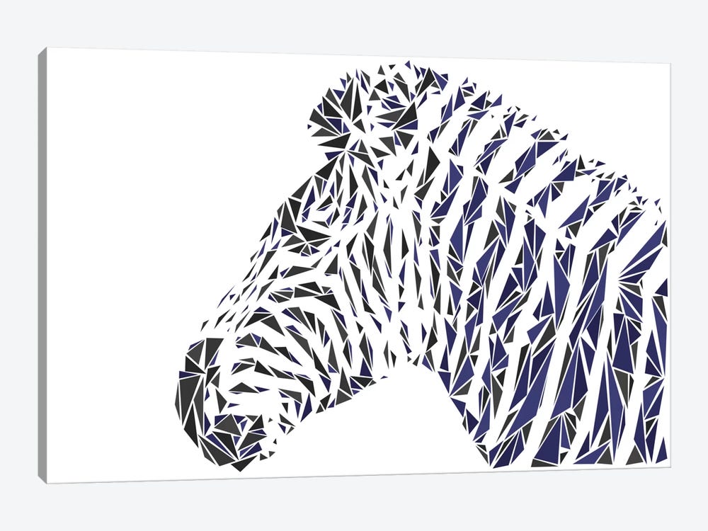 Zebra by Cristian Mielu 1-piece Canvas Wall Art