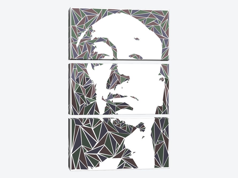 Alfred Hitchcock by Cristian Mielu 3-piece Canvas Artwork
