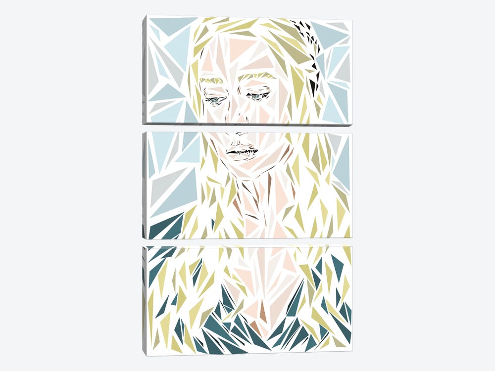 Daenerys by Cristian Mielu 3-piece Canvas Artwork