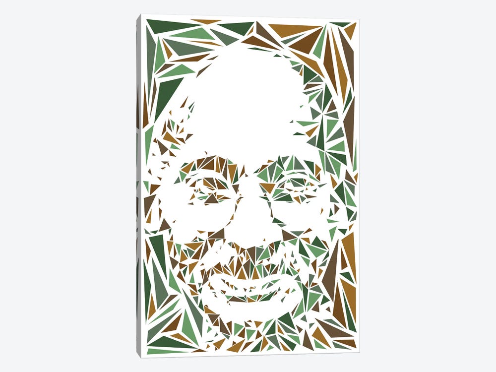 Gandhi by Cristian Mielu 1-piece Canvas Art