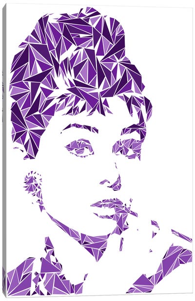 Audrey Hepburn Canvas Art Print - Classic Movie Art