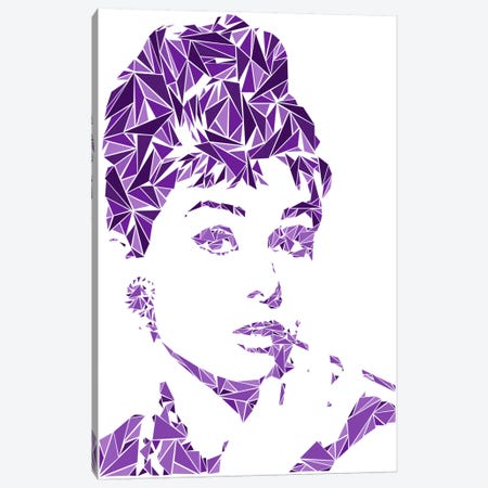 Audrey Hepburn Canvas Print #MIE9} by Cristian Mielu Canvas Artwork