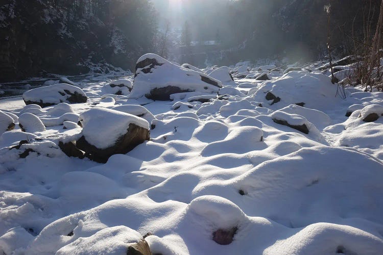 Snowy River In The Carpathian Mountains