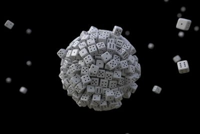 Planet Of Dices by Mike Kiev canvas print