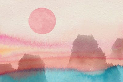 Chinese Sunrise Over Mountains by Mike Kiev art print