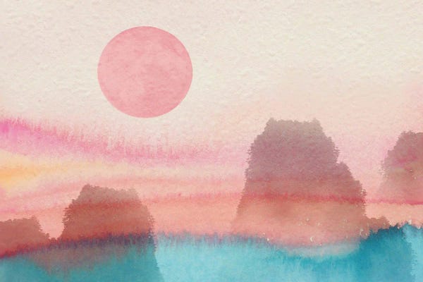 Mike Kiev: Chinese Sunrise Over Mountains by Mike Kiev