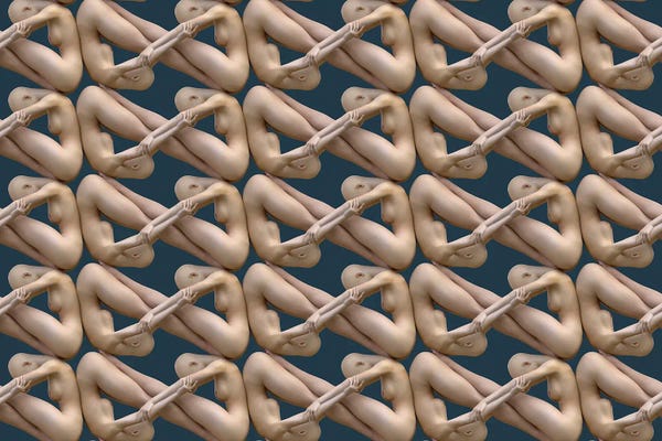 Mike Kiev: chain Of Human Bodies by Mike Kiev