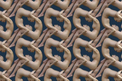 Chain Of Human Bodies II by Mike Kiev canvas print