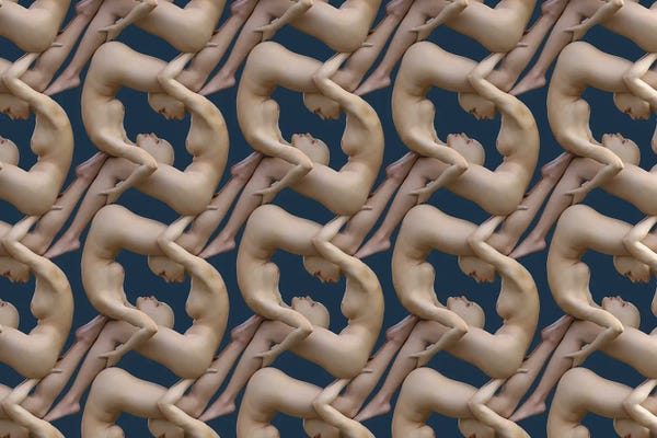 Mike Kiev: Chain Of Human Bodies II by Mike Kiev