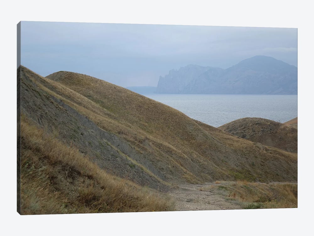 Hilly Landscape By The Sea II by Mike Kiev 1-piece Canvas Wall Art