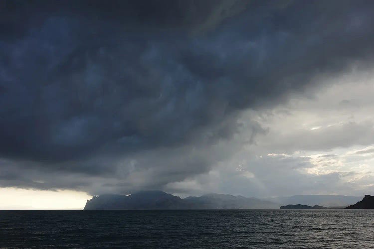 Storm Clouds Over The Sea