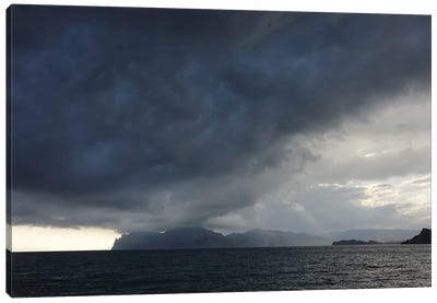 Storm Clouds Over The Sea Canvas Art Print - Mike Kiev