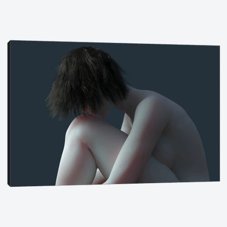 Naked Woman In The Twilight Canvas Print #MII324} by Mike Kiev Canvas Wall Art