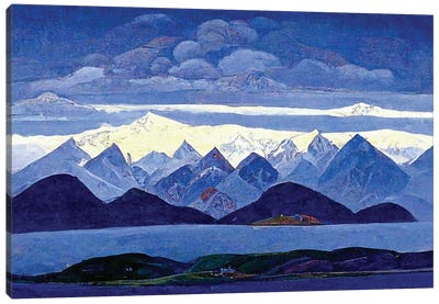 Blue Mountains II Canvas Art Print - Mike Kiev