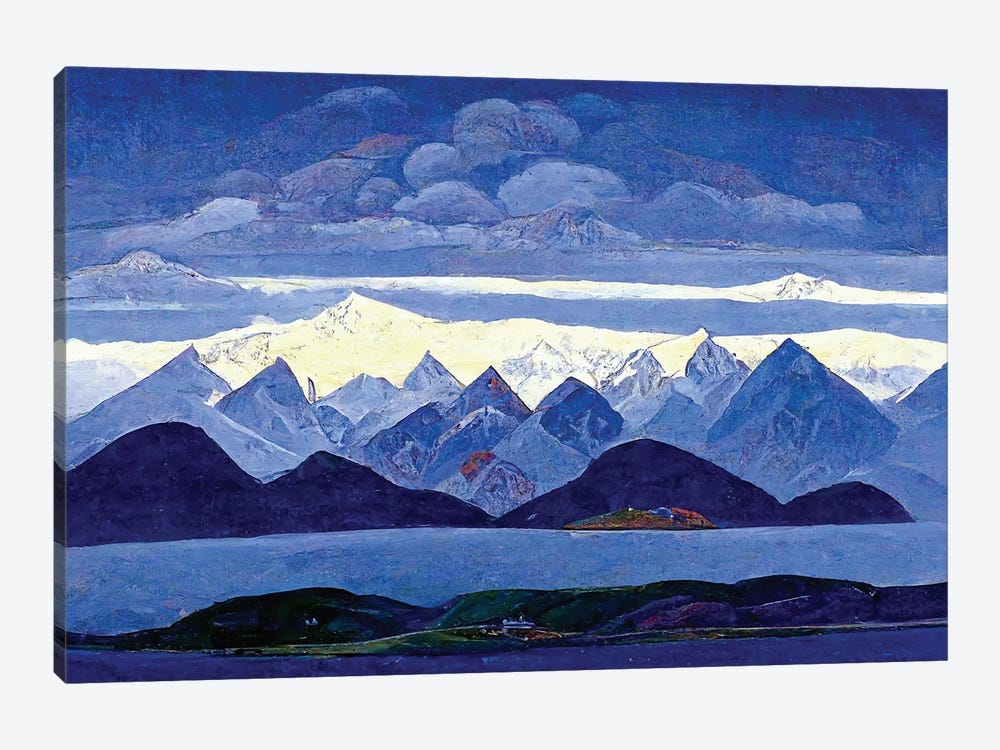 Blue Mountains II by Mike Kiev 1-piece Canvas Wall Art