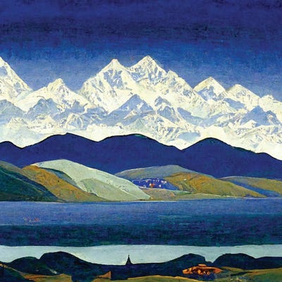 Blue Mountains III by Mike Kiev art print