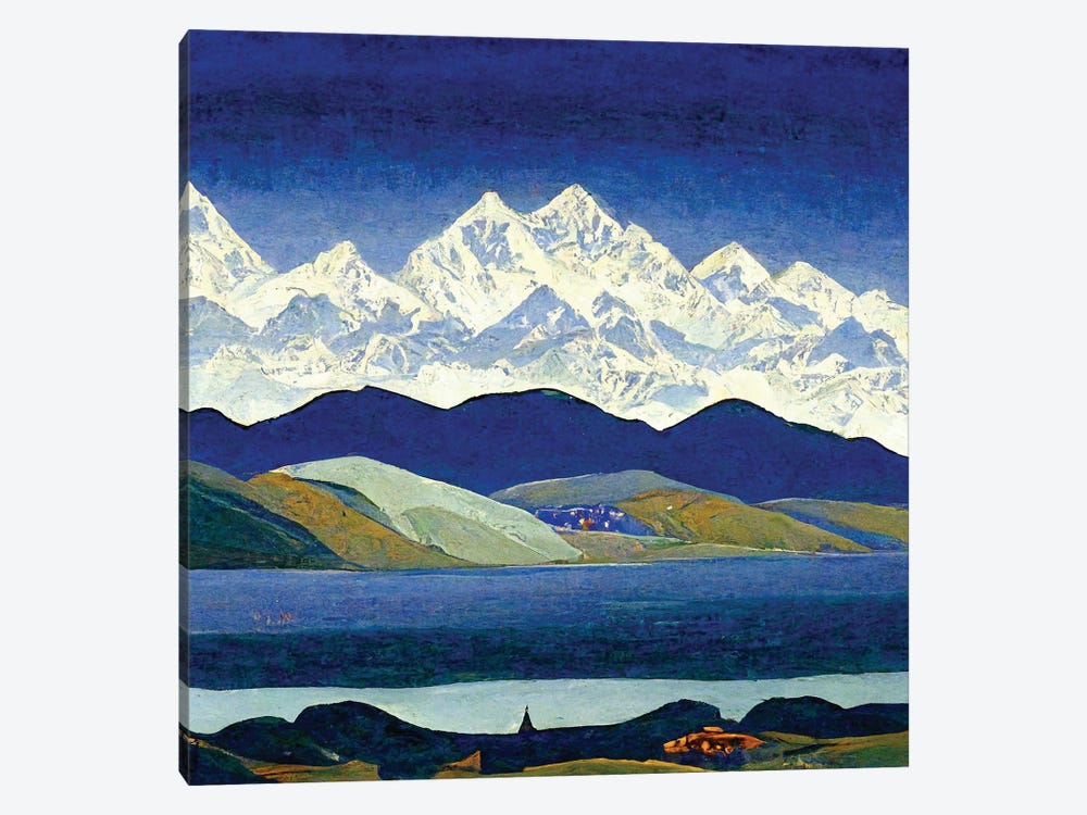 Blue Mountains III by Mike Kiev 1-piece Canvas Art Print