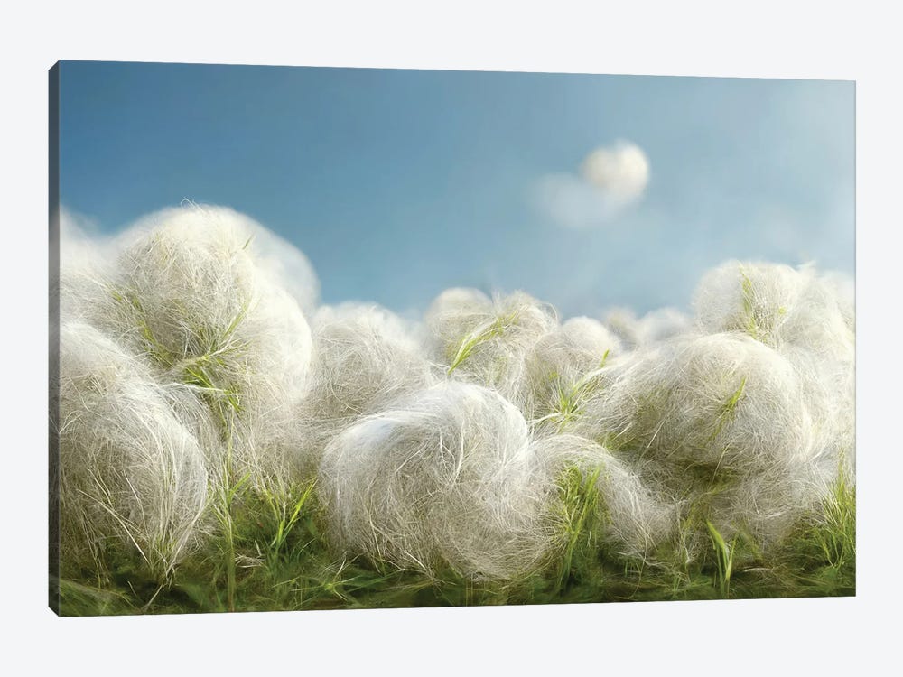 Cotton Balls On A Windy Field II by Mike Kiev 1-piece Art Print