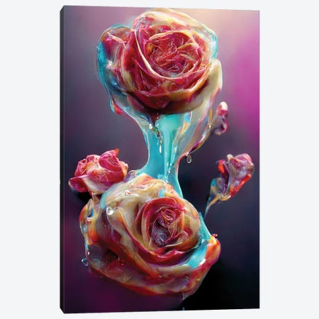 Red Roses Covered With Sweet Syrup I Canvas Print #MII348} by Mike Kiev Canvas Print