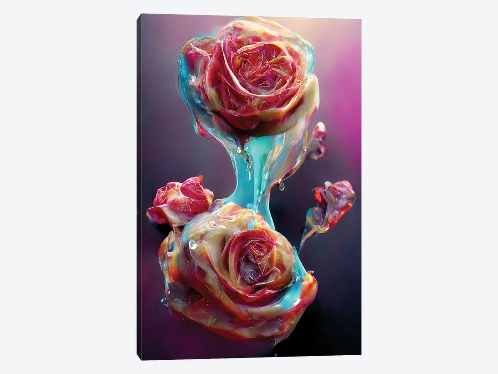 Red Roses Covered With Sweet Syrup I by Mike Kiev 1-piece Canvas Art